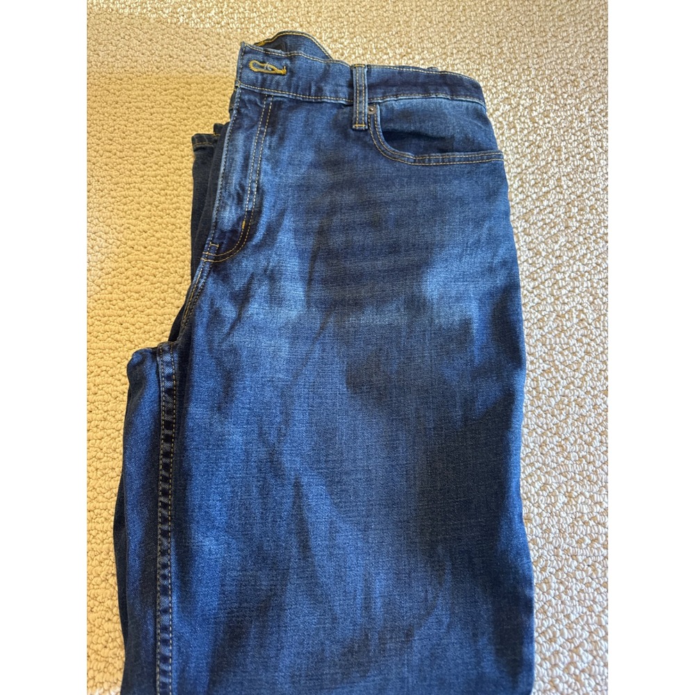 Member's Mark Straight Fit Premium Stretch Denim Jeans Blue 38x30 Mens New Pants